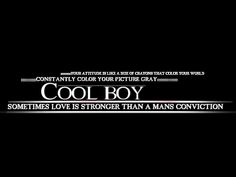 a black and white photo with the words, cool boy sometimes love is stronger than a man's connection