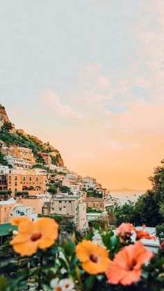 Italy, italie, italia, vacation, sunset, flowers, amalfi coast, postiano, cinque terre, europe, aesthetic, it girl, coastline, Mediterranean, Ipad Spring Wallpaper, Flower Screensaver Iphone Wallpaper, Bright Flower Wallpaper, Printemps Aesthetic, Frühling Wallpaper, Mediterranean Aesthetic, Sunset Flowers