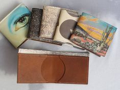 We've slimmed down and compacted our classic bi-fold wallet into a smaller size for those of you who still want that cash pocket, but not all the extra bulk. This wallet has two card pockets (with enough room to hold 6-8 cards), and a cash pocket for your greenbacks! You could even get crazy and stuff a few more cards into the cash pocket if needed. Dimensions: Closed, this wallet measures 4 x 3.25" Wallet Minimalist, Womens Wallet, Front Pocket Wallet, Easy Tiger, Diamond Weave, Simple Leather, Compact Wallet, Leather Crafts, Pocket Wallet