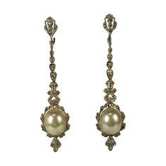 Vintage Costume Jewellery Earrings, Antique Earrings Vintage Pearls, Antique Pearl Earrings, Regency Era Accessories, 1890s Jewelry, 40s Accessories, 1910s Jewelry, 1900 Jewelry, Edwardian Accessories