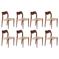 set of six danish teak dining chairs by arne moller for g - plan, 1960s