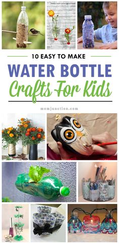 water bottle crafts for kids that are easy to make