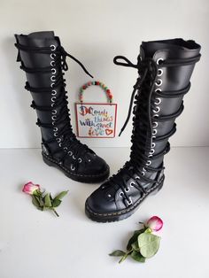 I have a selection of more than 500 pair of RARE, VINTAGE Dr Martens boots. Please visit my SHOP to check out my other DOCs. I will be listing new ones every day.  Dr Martens Daria 1b60 Bex chunky platform lace up knee high boots UK8 EU42 US10 Condition: Brand New  Let me know in case you have any questions Platform Lace-up Boots For Alternative Fashion, Knee-high Grunge Boots For Streetwear, Grunge Knee-high Boots For Streetwear, Grunge Leather Knee-high Platform Boots, Grunge Knee-high Leather Platform Boots, Casual Lace-up Platform Boots For Alternative Fashion, Alternative Style Platform Knee-high Boots With Round Toe, Alternative Style Platform Knee-high Boots, Alternative Style Knee-high Platform Boots With Round Toe