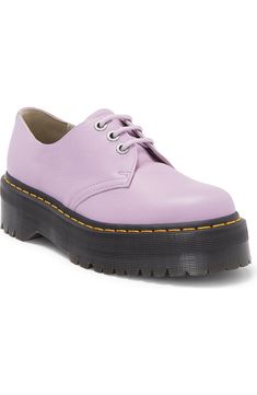 Dr. Martens 1461 Quad II Platform Derby (Women) | Nordstromrack Dr Martens 1461 Quad, Dr. Martens, Pisa, Quad, Derby, Star Wars, Stitching, Lace Up, Yellow