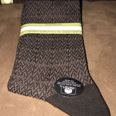 New Socks With The Tag Color Brown One Pair Only Casual Brown Stretch Socks, Casual Fitted Brown Socks, Dress Socks, Xl Dress, Socks, Man Shop, Color