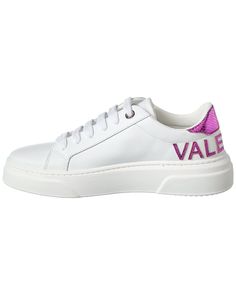 Price As Marked About The Brand: Elegant Handbags And Accessories Crafted In Italy. Alice Leather Sneaker In White Fuxia Leather With Python-Embossed Logo Lettering Lace-Up Closure Lightly Padded Leather Insole Rubber Sole With Traction Made In Italy Elegant Handbags, Valentino Sneakers, Girl Backpacks School, Mario Valentino, Girl Backpacks, Embossed Logo, Leather Sneakers, Mario, Everyday Wear