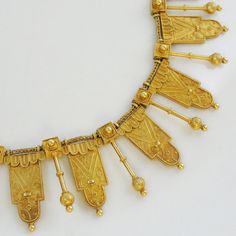 Amazing Etruscan Revival Gothic Necklace, Statement Antique Collar NKGD122P on Etsy, $12,685.00 Ancient Aesthetic, Etruscan Jewelry, Ancient Jewellery, Latest Jewellery Trends, Antique Jewellery Designs, Necklace Gothic, South Indian Jewelry, Gothic Necklace, Necklace Collection