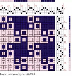 a cross stitch pattern with squares and dots