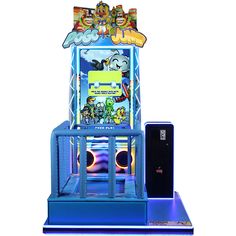 an arcade machine with a phone in front of it