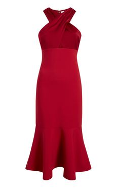 Turn heads in this chic, halter Solei Dress. Its luxurious scarlet hue is the perfect pick for evening events. Reveal your style with this stunning piece and be the star of the night! Fit Details Halter necklineLinedFittedMidi lengthSleeveless67% Polyester 27% Rayon 6% SpandexDry Clean OnlyImportedLength: 41.25in from shoulderMeasurements from size 4 Chic Red Sleeveless Dress, Flirty Red Sleeveless Dress, Red Sleeveless Holiday Dress, Luxury Red Fitted Sleeveless Dress, Revolve Red Dress, Club Night, Dress Well, Fit Details, Price Match