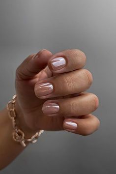 Short Clean Nails Simple, Sheer Neutral Nails, Short Nail Designs Regular Polish, Men Fall Nails, Short Natural Nails Gel Polish, Nail Inspo Short Natural Nails, Dainty Short Nails, Neutral Nail Inspo Short, Short Nail Manicure Natural