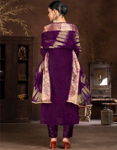 Designer Party Wear Heavy Salwar Suit Collection Processing Time : 20-25 Business Days Work : Wevon Designer And Hand Work Fabric:Top : Modal Butti Bottom : Santoon Dupatta : Organza Color:Top : Purple Bottom : Purple Dupatta : Purple Note : Properly care for your clothing by following care instructions Heavy Salwar Suit, Purple Dupatta, Purple Bottom, Suit Collection, Moroccan Caftan, Green Bottom, Don't Compare, Salwar Suit, Hip Dress