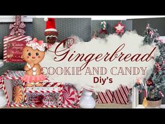 gingerbread cookies and candy diy's are featured in this christmas advert