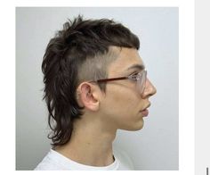 Wavy Mullet, Temple Fade, Mullet Haircuts, Short Punk Hair, Mullet Hair, Haircut Style, Mullet Haircut, Wavy Hair Men, Spiked Hair