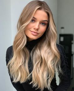 Mid Length Blonde Hair Balayage, Light Brown Blonde Balayage, Blonde Beach Waves, Beach Waves Hair, Lived In Blonde, Beach Blonde Hair, Blonde Hair Goals, Summer Blonde, Beach Wave Hair