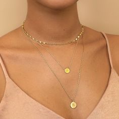 This intricate Italian Lace chain shimmers with every move. Layer with other necklaces from our O collection.Learn more Italian Lace chain, width 3mm Adjustable chain with extension: 13-16in (33-40cm), 15-18in (38-46cm) Handmade in NYC Gold Vermeil Spring clasp closure Hypoallergenic, lead and nickel free #036G Layered Necklaces Gold, Nyc Spring, Gold Chain Choker, Gold Necklace Layered, Chain Choker Necklace, Layered Necklace, Chain Choker, Necklace Gold, Layered Necklaces