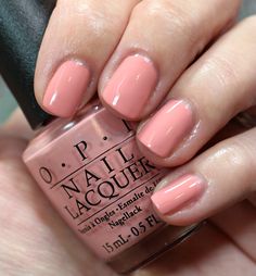 Toe Nail Colors For Summer, Opi California Dreaming, Peach Nail Polish, Opi Nail Polish Colors, Nail Polish Colors Summer, Opi Nail Envy, Mint Nails, Spring Nail Polish, Opi Nail Colors