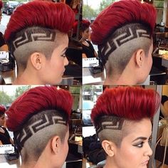 edgy cuts 101 Buzz Cut Mohawk, Hair Tattoo Designs, Undercut Designs, Haircut Designs, Hair Tattoos, Corte De Cabelo Masculino, Shaved Sides