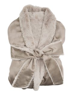 Incredibly soft and chic, our Luxe™ Satin Robe is a true luxury. Made with our signature satin, this cover up boasts an exceptionally plush Luxe™ faux fur interior. Choose from our sophisticated color palette and melt into rich softness. UnisexImported Blue Baby Blanket, Raglan Sleeve Sweatshirt, Brown Satin, Luxury Baby, Luxury Lingerie, Polyester Satin, Linen Blazer, Throw Blankets, Wide Sleeves