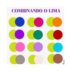 the cover art for combinando o limba by various colored circles on white paper