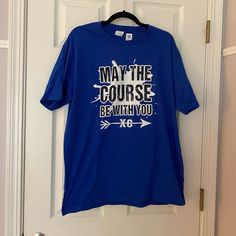 Nwt Xc Runners Shirt Cross Country Parent Shirts, Cross Country T Shirt Designs, Blue Slogan Shirt With Crew Neck, Blue Crew Neck Shirt With Slogan, Cross Country Tshirts, Cross Country Shirts Designs, Sports Shirts Ideas, Cross Country Shirts, Senior Night Gifts