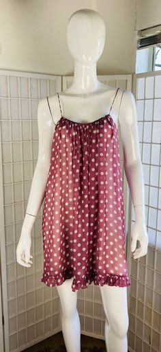 mannequin 4   CAROLINE CONSTAS, Womens Polka Dot Print Mini Dress, L. Good condition.  L  B; 40"  L; 34" Loose Clothes, Loose Mini Dress, Caroline Constas, Buy Buy, Loose Outfit, Girls Life, Polka Dot Print, Printed Mini Dress, Dot Print