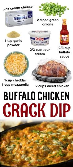 Easy Catering Food Ideas Dinner, Easy Party Recipes For A Crowd, Sunday Football Food Appetizers Crock Pot, Buffalo Chicken Dip With Sour Cream, Crockpot Buffalo Chicken Dip Rotisserie, Cheap Party Dips, Party Sides For A Crowd On A Budget, Football Dips Easy, Easy Buffalo Chicken Dip Crock Pot