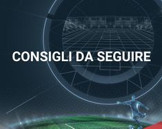 a soccer player is kicking the ball in front of an image that says consigli da segure