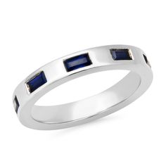 We just love a pop of blue, and the 14K Gold Stationary Blue Sapphire Baguette Ring adds that hint of color your wardrobe has been asking for. Featuring gorgeous Blue Sapphire baguettes set into a shiny gold band, this ring stacks with others and looks beautiful on its own - you really can't go wrong!Pair our Stationary Blue Sapphire Baguette Ring with our Blue Sapphire Domed Ring. 0.99 carats SBR59-YG-BS All sales are final. Sapphire Baguette Ring, Ring Stacks, Diamond Stacks, Baguette Ring, Gold Ear Cuff, Ear Cuff Earings, Diamonds And Gold, Engraved Gifts, Domed Ring