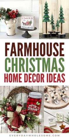 farm house christmas home decor ideas