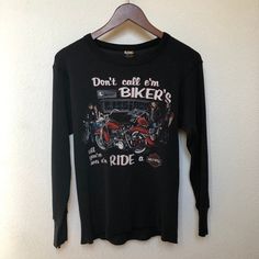 "Vintage Harley Davidson thermal 90s grunge motorcycle graphic long sleeve shirt vtg For Bikers Only men S small RARE HD biker top \"Don't call em bikers until you see 'em ride a a Harley Davidson\" *Please double check your measurements & compare to the measurements listed below, for accurate sizing *Use the zoom feature to check out my photos in more detail! Tag reads: For Bikers Only Made in USA St Louis MO Measurements taken flat: *Chest Width, armpit to armpit: approx 17\" (34\" chest) Vintage Harley Davidson Shirt, Graphic Long Sleeve Shirts, Biker T Shirts, Harley Davidson Shirt, St Louis Mo, 90s Grunge, Vintage Harley Davidson, Vintage Harley, Graphic Long Sleeve