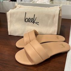 Awesome Beek Sandals. Brand New In The Box! Coach Sienna Slide, Beek Sandals, Shoes Brand, Shoe Brands, Slide Sandals, The Box, Women's Shoes Sandals, Shoes Sandals, Size 6