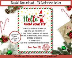 a christmas elf's letter from your elf