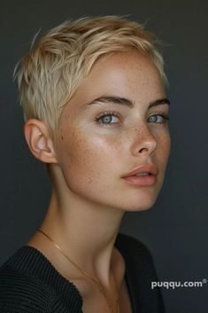 very-short-haircuts-women-4 Women’s Cropped Hair, Woman Very Short Haircut, Cropped Hairstyles For Women, Womens Very Short Hairstyles, Very Short Hair Blonde, Short Cropped Hair Over 50, Pre Chemo Haircut Pixie Hair, Grow Out Buzz Cut Women, Natural Blonde Pixie