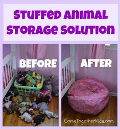 the facebook page for stuffed animal storage solution