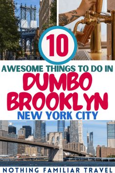 Dumbo Brooklyn Brooklyn Things To Do, New York Day Trip, Dumbo New York, New York Trip Planning, Dumbo Nyc, Brooklyn Dumbo, York Things To Do, Nyc Vacation, Dumbo Brooklyn