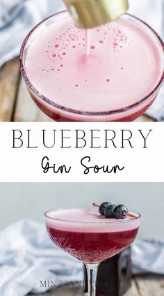 This blueberry gin sour cocktail is flavored with homemade blueberry syrup and fresh lemon. It’s tangy and fresh on your taste buds, the perfect fancy cocktail for summer. Homemade Blueberry Syrup, Blueberry Simple Syrup, Blueberry Cocktail, Vegan Cocktails, Simple Syrup Cocktails, Blueberry Vodka