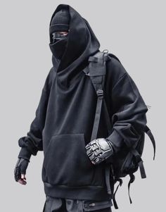 Turtleneck Streetwear Green Techwear, Hoodie Design Men, Hoodie Techwear, Turtleneck Streetwear, Tactical Hoodie, Techwear Hoodie, Techwear Cyberpunk, Techwear Outfits, Streetwear For Men