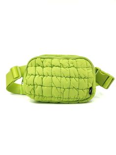 Colors: Neon Green Casual Nylon Bag With Large Capacity, Casual Nylon Shoulder Bag, Trendy Quilted Nylon Shoulder Bag, Trendy Nylon Shoulder Bag For Outdoor Activities, Trendy Nylon Outdoor Bags, Trendy Nylon Bag For Outdoor, Trendy Nylon Shoulder Bag For Outdoor, Trendy Nylon Shoulder Bag With Cell Phone Pocket, Trendy Outdoor Nylon Shoulder Bag