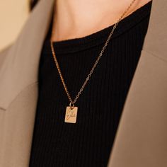 "Personalized Name Necklace For Women Material: Stainless Steel Available Colors: Gold, Rose Gold, Stainless steel Necklace Length: 17.71 Inches Extension: 1.96 Inches ∙ ∙ ∙ ∙ ∙ ∙ ∙ ∙ ∙ ∙ ∙ ∙ ∙ ∙ ∙ ∙ ∙ ∙ ∙ ∙ ∙ ∙ ∙ ∙ ∙ ∙ ∙ ∙ ∙ ∙ ∙ ∙ ∙ ∙ ∙ ∙ ∙ -------NEW by ZDP - Custom laser engraving!------- -------For wholesale or custom orders, please contact!---- This Personalized Necklace is casted, polished, sized and cleaned, all handmade here at our workshop! Once it's ready, its engraved based on your re Minimalist Pendant Charm Necklace For Birthday, Rose Gold Clavicle Chain Charm Necklace For Birthday, Minimalist Birthday Charm Necklace Pendant, Dainty Rose Gold Necklace For Birthday, Minimalist Necklace With Adjustable Chain For Birthdays, Minimalist Clavicle Chain Necklace For Birthday, Rose Gold Necklaces With Adjustable Chain For Birthdays, Minimalist Rose Gold Jewelry For Birthday, Minimalist Rose Gold Charm Necklaces As Gift