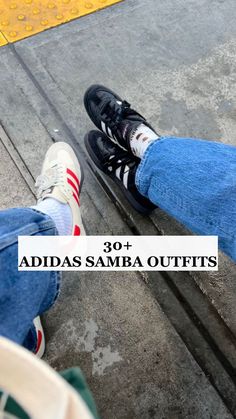 Check out 30 Adidas Samba outfits you can't miss on Pinterest right now! From trendy Samba Adidas outfits and chic Adidas Samba looks to pairing them with Skandinavian fashion, there's something for every style. Try a casual Samba outfit with baggy jeans or go for a cozy fall outfit with a cardigan. Explore winter outfit ideas, like a black jeans women outfit or stylish outfits with a white cardigan. Perfect inspo for back to school and beyond! Women’s Sambas Outfits, Outfit Inspo Adidas Samba, Women’s Outfits With Sambas, Adidas Samba Streetwear, Adidas Samba Athleisure