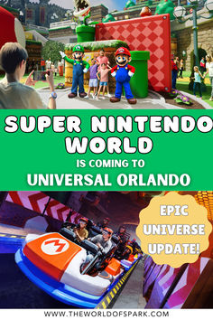 the nintendo world is coming to universal orlando, and it's official update