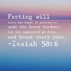 the bible verse about fasting will