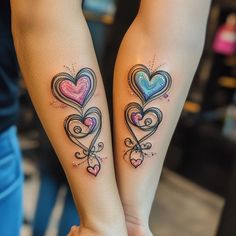 Mom Daughter Tattoos Tattoo Master Files Tattoo Mother And Children, Mommy Tattoos Son, Tattoos Powerful, Mommy Daughter Tattoos, Small Inspirational Tattoos, Tattoo Mother, Pink Ribbon Tattoos, Name Tattoos For Moms, Mom Daughter Tattoos