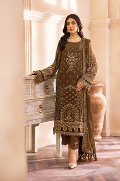 Pakistani Party Dress Long Kameez, Pakistani Suits Online, Fine Embroidery, Pakistani Salwar, Chiffon Sleeves, Unstitched Dress Material, Pakistani Fancy Dresses, Pakistani Salwar Kameez, Chiffon Collection