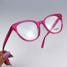 Saint Laurent Sl589 004 Eyeglasses Transparent Fuchsia Pink Oval Women Brand: Saint Laurent Model: Sl589 Color Code: 004 Gender: Women Year: 2023 Frame Color: Transparent Fuchsia Pink Lens Color: Demo Frame Shape: Oval Frame Style: Full-Rim Frame Material: Recycled Acetate Size: 52x19x145 Made In Italy. Full Retail Package With All Accessories: Case, Cloth And All Paperwork. 100% Authentic! Pink Glasses Frames, Saint Laurent Fashion, Pink Eyeglasses, Womens Glasses Frames, Tortoise Glasses, Pink Glasses, Heart Glasses, Saint Laurent Sunglasses, Clear Glasses