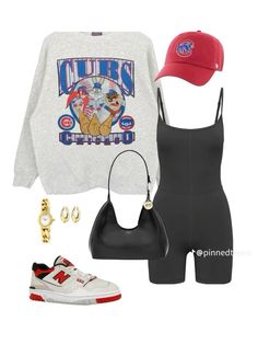 Chicago Cubs Outfit, Lazy Day Outfits, Chill Outfits, New Classic, Looks Vintage, Chicago Cubs