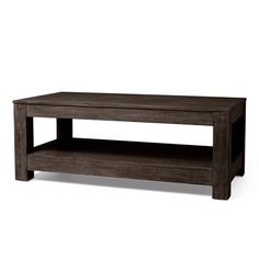 Wood : Coffee Tables - Living Room Furniture : Page 2 : Target Center Coffee Table, Coffee Table With Shelf, Unique Coffee Table, Organic Wood, Solid Wood Coffee Table, Shelf Storage, Wood Console Table, Furniture Finishes, Wooden Coffee Table