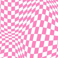 a pink and white checkered background with an optical illusional design in the middle