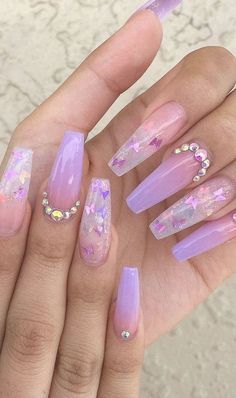 Awesome New Year Best Ombre Nail Ideas for 2020 Part 31 ; ombre nails coffin; ombre nails pi… | Acrylic nails coffin short, Purple acrylic nails, Coffin nails ombre Paznokcie Hello Kitty, Coffin Nails Ombre, Purple Ombre Nails, Ombre Nail Art Designs, Nails Matte, Pink Ombre Nails, Ombre Nail